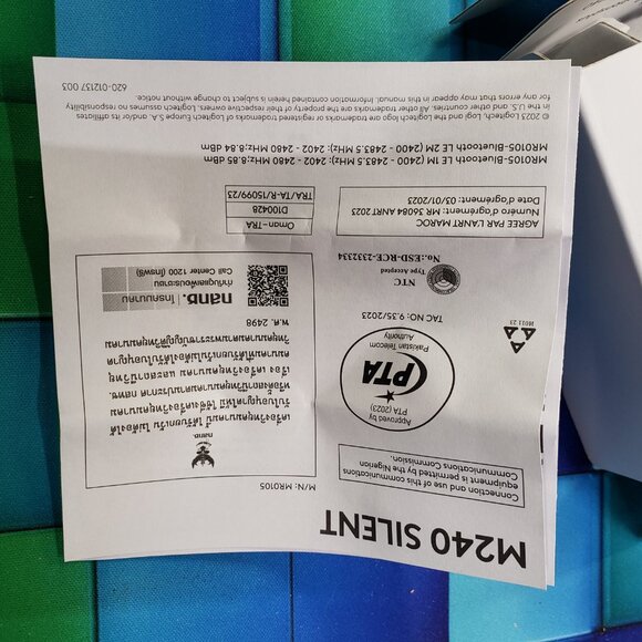 Logitech M240 Silent White Long Range Bluetooth ONLY Mouse 910-007116 Open box - Picture 7 of 10